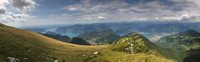 vue du lac d'Iseo depuis le Monte Guglielmo